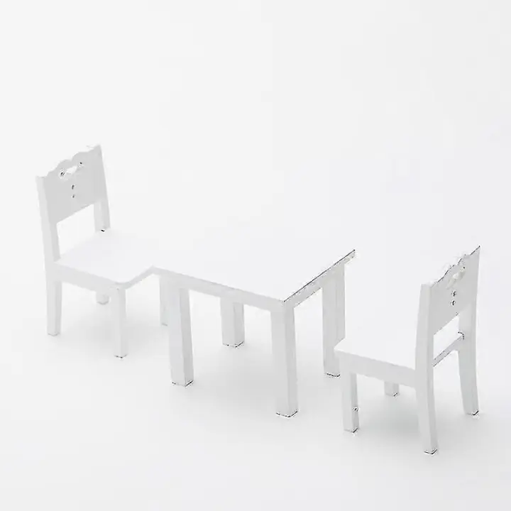 Juego de 3 piezas de muebles de simulador de Mesa y Silla para niños (Juguetes) - 1