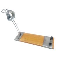 Jamonero IBERIA Luxe con Cabezal Giratorio, Base de Madera y Acabados en Acero Inoxidable WELLHOME - Soporte para Jamón - details 4