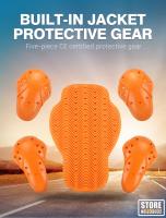 Protector De Espalda Para Moto Inserto Para Chaqueta De Carreras Alta Elasticidad Armadura De Protección Lumbar Motocross - details 0