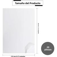 20PCS Papel Vellum Impresible A4 Adhesivo Acetato Translúcido Para Impresora Laser Etiquetas De Diario En Oficina Papel De Papel - details 1