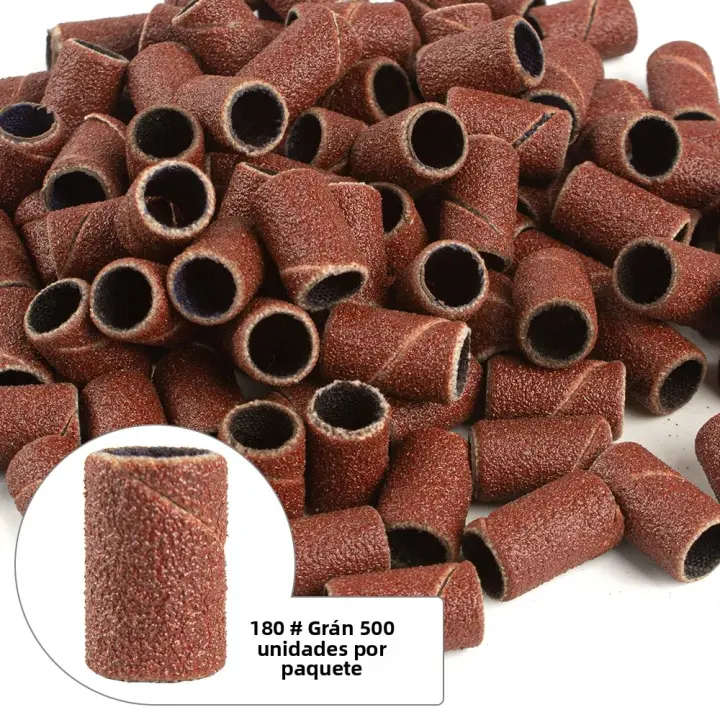 Set De 500 Piezas De Bandas De Pulido Para Uñas Con Grados 80/120/180/240 Profesional Para Manicura Adecuado Para Brocas De Uñas Para Uñas De Acrílico - 1