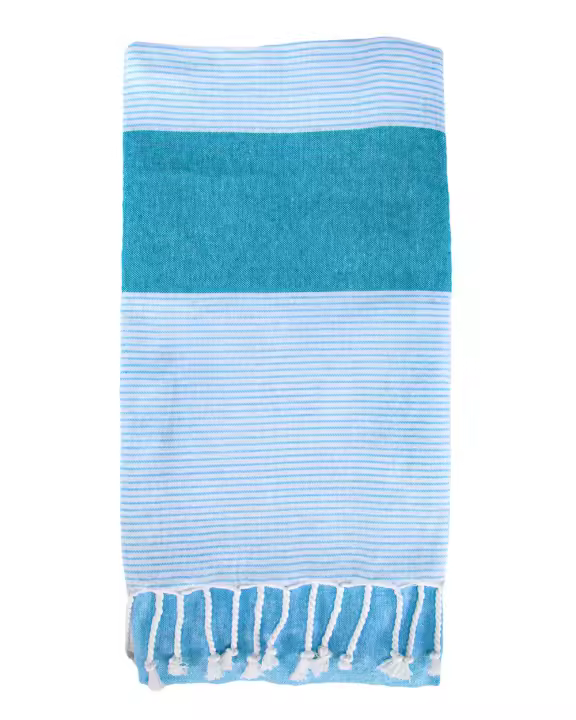 SUN & SURF Fouta de Playa Doble 100% Algodón 160x200 cm - Toalla Ligera y Versátil - 1