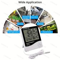 Termómetro Y Higrómetro Digital LCD Para El Hogar Medidor De Temperatura Y Humedad Con Sensor Estación Meteorológica Para Interior - details 8