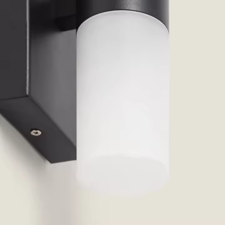 Ledkia Aplique de Pared Baño LED 6W Aluminio y PC Avery Negro - 1