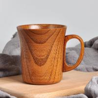 1PC Taza De Madera Con Agua De Miel Japonesa Creativa Jujube Taza De Café Té Cerveza Jugo Leche Con Mango Natural Artesanal - details 5