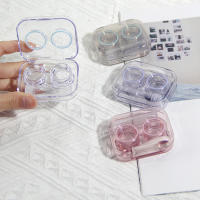 Nueva Estilo Caja De Lentes De Contácto Rosa Con Pinzas Y Set De Succión Plástico Portátil Para Mujer Viaje Moda 2022 - details 3