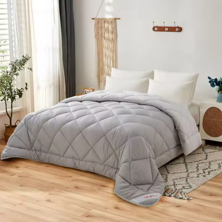 Novotextil Edredón Nórdico Bicolor 100% Microfibra 350 g/m2 – Relleno Invierno Suave, Ligero, Reversible y Transpirable - 1