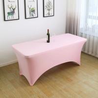 Enagua De Mesa Elástica Para Boda Fiesta Cumpleaños Decoración De Mesa Al Aire Libre Barra De Cócteles Telas De Tule Impermeables De Poliéster/Celulosa - details 14