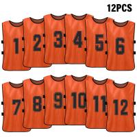 Chalecos De Deporte Para Niños 6/12PCS Camisetas De Fútbol Rápidas Secado Uniforme De Equipo De Baloncesto Entrenamiento Con Números - details 11
