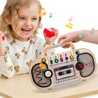 Tablero De Ocio Educativo Montessori Para Bebés Con LED Y Actividades Sensoriales Tablero De Juego Portátil Para Aprendizaje Infantil - details 8