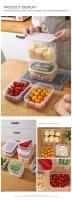 Caja De Almacenamiento De Alimentos Transparente Plástico Contenedor Para Cocina Apta Para Microondas Y Congelador Caja De Alimentos Con Función De Frescura - details 8