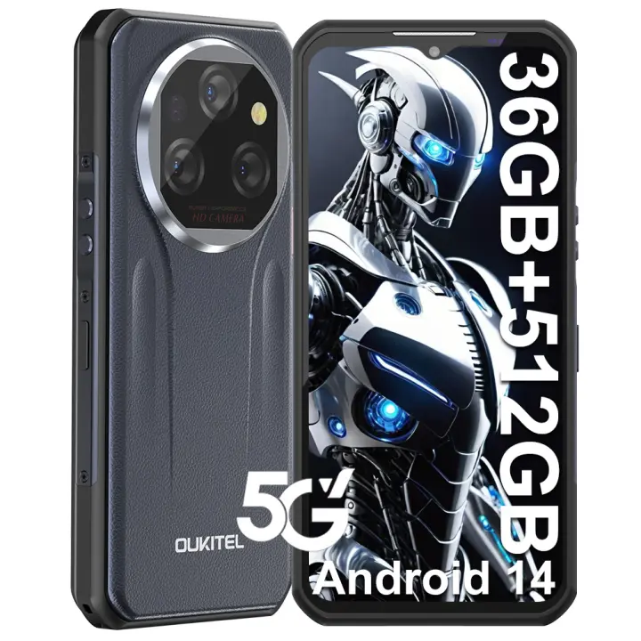 OUKITEL WP39 Pro 5G Movil Irrompible 36GB+512GB 11000mAh/33W Android 14 Smartphone, 6.6" FHD+ Teléfono Móvil （NFC） - 1