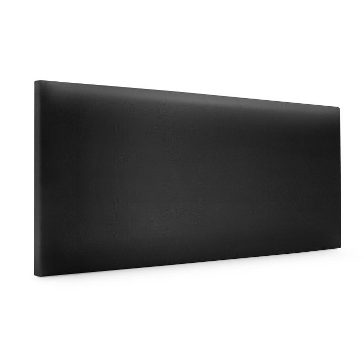 DHOME Cabecero de Polipiel o Tela AQUALINE Liso Cabeceros Cabezal Tapizado Cama Lujo (Negro Polipiel)