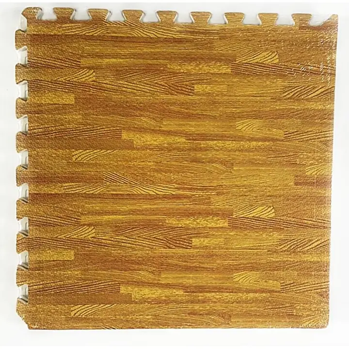 Mugar- Pack de Tatamis 60x60x1cm Efecto Madera Clara - Losas Puzzle de EVA con Efecto Madera - 1