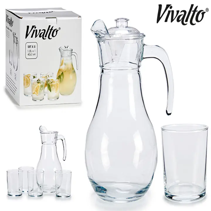 REFRESCO JARRA 1,8L + 4 VASOS 40 CL JUEGO - 1
