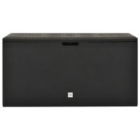 vidaXL Caja de almacenaje para jardín gris antracita 114x47x60 cm - details 1