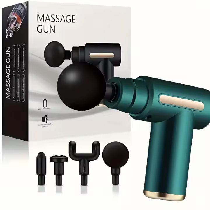 Masajeador De Músculo Fascial Gun Masajeador De Percusión Manoportable Para Corporal Espalda Y Cuello Pierna Batería Recargable 2000mAh Velocidad De 2800rpm - 1