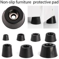 10 Piezas De Pies Para Muebles Negros Protección De Piso Antideslizante Para Speaker Cama Mesa Caja Padded Shock Absorber Partes De Muebles - details 0