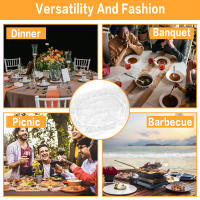 Mantel Redondo Elástico Transparente PVC Impermeable Y Antiaceite Protector De Mesa Para Hogar Cubiertas De Mesa De Comedor De Tamaños Variados - details 6
