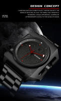 Reloj Mecánico GLENAW Para Hombre Diseño Único Dial De Luna Puntero De Nave Espacial Luminoso Acero Inoxidable 40*41MM Resistente Al Agua Y Shock - details 1