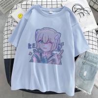 Camiseta Kawaii De Mujer Estampado De Dibujos Animados Rosa Harajuku Aesthetic Moda Coreana Y2k Casual Manga Corta O-Neck - details 8