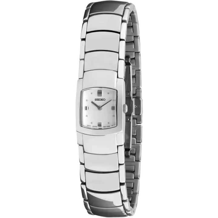 Seiko Suj685  Reloj Para Para Mujer Color Plateado - 1
