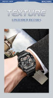 Reloj Mecánico Automático MUSANFIGO Para Hombres Con Luz Nocturna Y Resistencia Al Agua Silicona Skeleton Fashion Trend - details 2