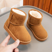 Botas De Nieve Para Niños Estilo Conciso De Peluche Sólido Color Unisex Botas Cortas Invierno Antideslizantes Tallas 23-36 - details 26