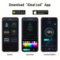 Cadena De Luces LED Inteligente Bluetooth APP 10M Impermeable Para Decoración De Árboles Y Interiores Con Control Remoto Infrarrojo Y USB - details 1