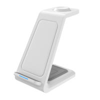 Cargador inalámbrico, base de carga plegable 3 en 1 para iPhone 16/15/14/13/12/Plus/Pro Max, estación de carga para Apple Watch Ultra-2, cargador inalámbrico rápido para AirPods 4/Pro/3/2 - Blanco - details 2