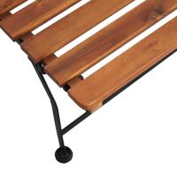 vidaXL Tumbona de jardín de madera maciza de acacia Sillas de Exterior Ideal para jardín, playa, piscina, terraza Tumbona Piscina Tumbonas Playa Tumbonas Jardín Exterior - details 4