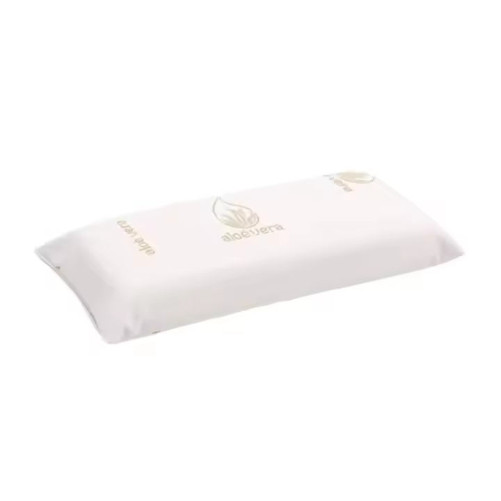 Almohada Viscoelastica Antiácaros y Antibacterias,Tejido Aloe Vera PREMIUM, con núcleo Viscoelástico, Indeformable, Hipoalergénico, Termorregulado, Adaptabilidad al Cuello. Envío desde España. - 1