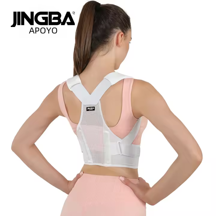 Apoyo De Espalda Ajustable Para Hombres Y Mujeres Corrector De Postura Cinturón De Soporte Para La Columna Lumbar Y Espalda Superior - 1