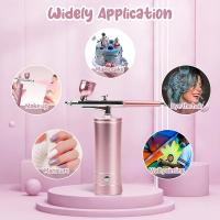 Pistola De Pulverización Inalámbrica Recargable Con Compresor Para Arte De Uñas Tatuaje Pintura De Pastel Y Belleza Facial JANGKLIFE Mini 0.3mm USB 1200mAh - details 8