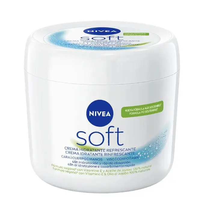 NIVEA SOFT CREMA HIDRATANTE REFRESCANTE 500 ML - 1