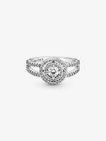 Halo brillantemente-Plata de Leyes Pandora - Anillo de Doble - details 2