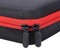 Caja de bordado de diamantes, contenedores de bordado de diamantes duraderos, 8.66X6.89X 2.76in maleta diseño uso doméstico regalo femenino para bricolaje pintura de diamantes (rojo) - details 3