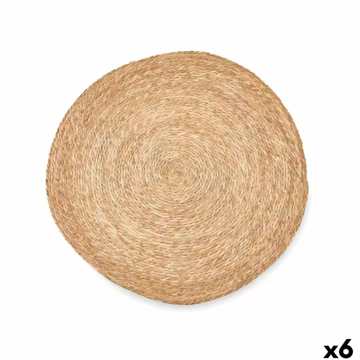 Alfombra LR23151-80 Natural Esparto 80 x 2 x 80 cm (6 Unidades) - 1
