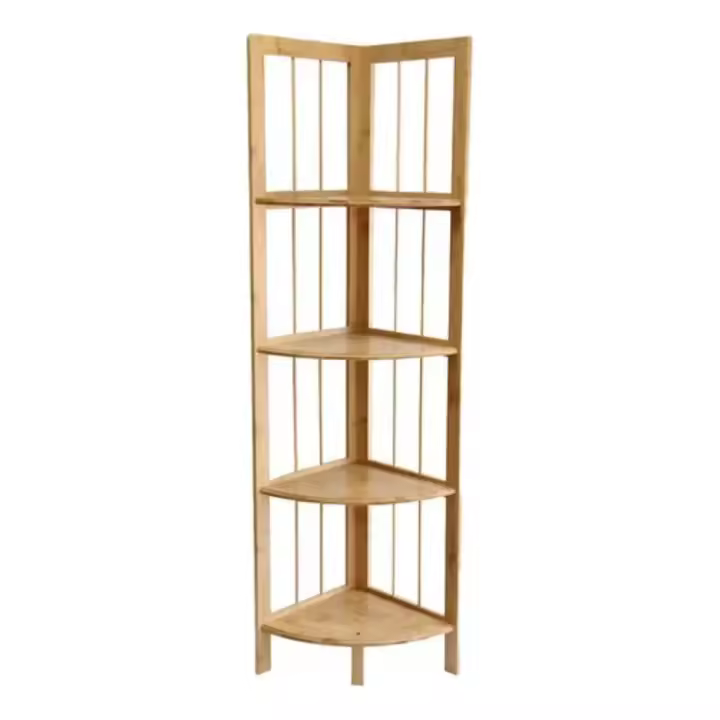 Esquinero De Bambu Estantes para macetas de flores, estantes de almacenamiento, estantería de bambú, soporte para plantas, estante para macetas de pie de múltiples capas, decoración de estante - 1
