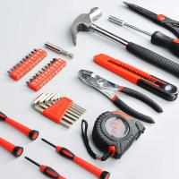 Kit de herramientas domésticas de 39 piezas, pequeño juego de herramientas básicas para el hogar con caja de herramientas de plástico, ideal para estudiantes universitarios, uso doméstico y má - details 4