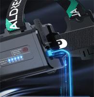 Linterna Frontal LED De Alta Potencia Recargable Por USB Con Sensor De Onda Para Pesca Y Actividades Al Aire Libre Luz De Mano Super Brillante Y De Longitud De Alcance - details 6