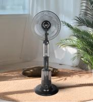 FABRILAMP Ventilador De Pie Tromba Negro 3 Vel 80w Nebulizador Tanque De Agua 3L C/remoto Y Temporizador 120x45x40 Cm Motor AC 2posiciones, fijo y rotatorio también oscilante pulveriza micropartículas de agua 200ml//h calidad de confianza - details 0