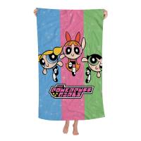 Toalla De Baño De Algodón Y Poliéster Con Diseño De Cartoon Powerpuff Girls Toalla De Playa Kawaii Para Niños Absorbente Y Secado Rápido Tallas Variadas - details 9