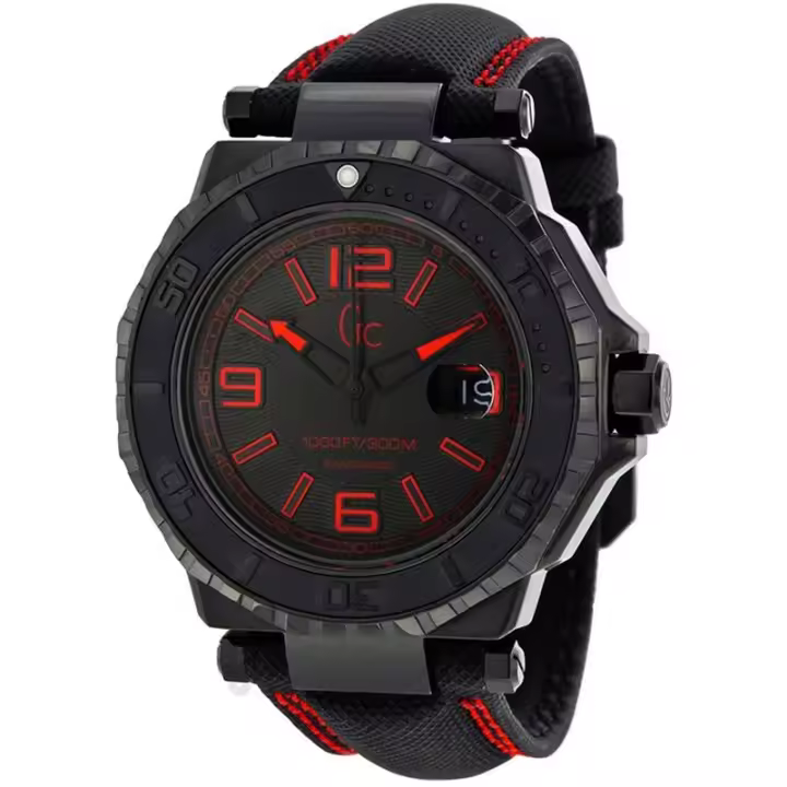 Reloj Guess Collection X79007G2S para Hombre - Esfera Negra - Acero Inoxidable Lacado Negro - Resistencia Al Agua 30 Atmósferas - 1