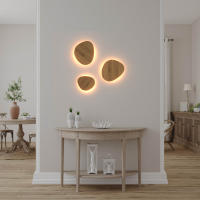 ALPINALUZ Aplique de Pared Madera para Interior Interior "TRINA" - Luz Indirecta Cálida 2700K con Iluminación Trasera - IP20 8W  o 12W - details 0