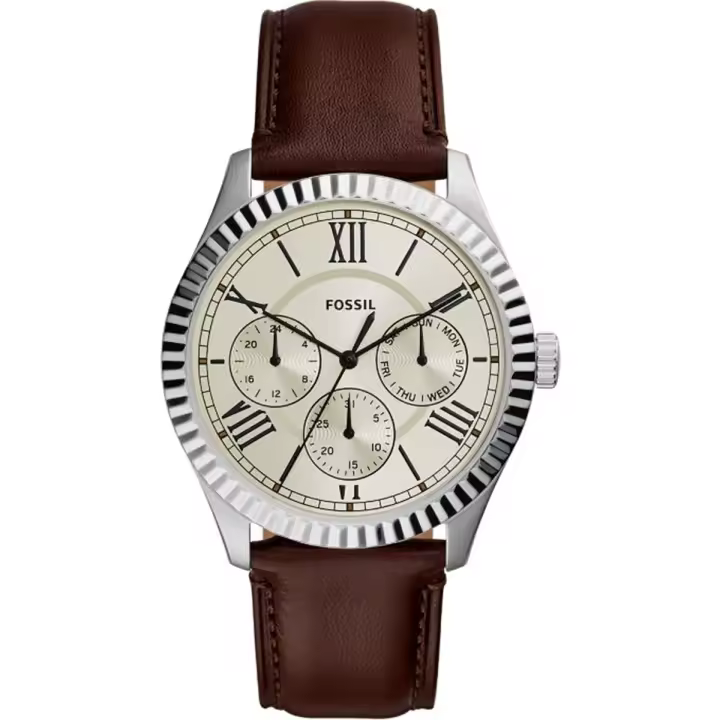 FOSSIL FS5633 Reloj de cuero marron multimtifción para hombre-Relojes Chapman Fossil - 1