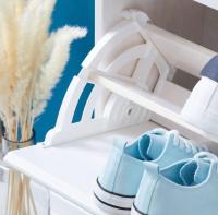 JJBLOOM- Zapatero de pasillo estrecho, organizador de estantes,Zapatero 3 cajones,Mueble Zapatero de Madera 3 Niveles 60 x 24 x 118 cm para un Almacenamiento más Ordenado,Sala de Estar Pasillo Dormitorio - details 3