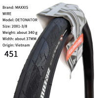 Pneumático De Bicicleta MAXXIS DETONATOR GRIFTER TORCH WIRE Para BMX 20 Pulgadas Tamaño 451 406 Tipo De Uso BMX - details 4