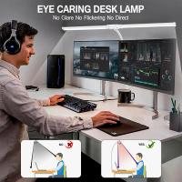 ORION91 Lámpara LED Fijar Mesa Flexo Gigante Color Blanco 5 Tonos de Luz Regulable (61,3x62 cm) Oficina Teletrabajo Escritorio Ordenador - SpazioLuzio - details 6