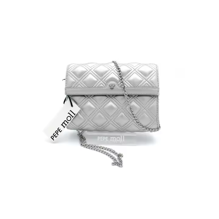 Bolso de hombro PEPE MOLL 241480 Silver Mujer. - 1